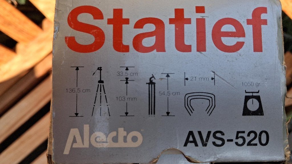 Alecto Statief, TV, Hi-fi & Vidéo, Photo | Trépieds & Rotules, 125 à 150 cm, Pliable, Comme neuf, Enlèvement