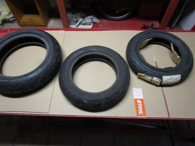 3 nieuwe scooter race banden (1 Dunlop, 2 Pinasco), Ophalen of Verzenden, Nieuw