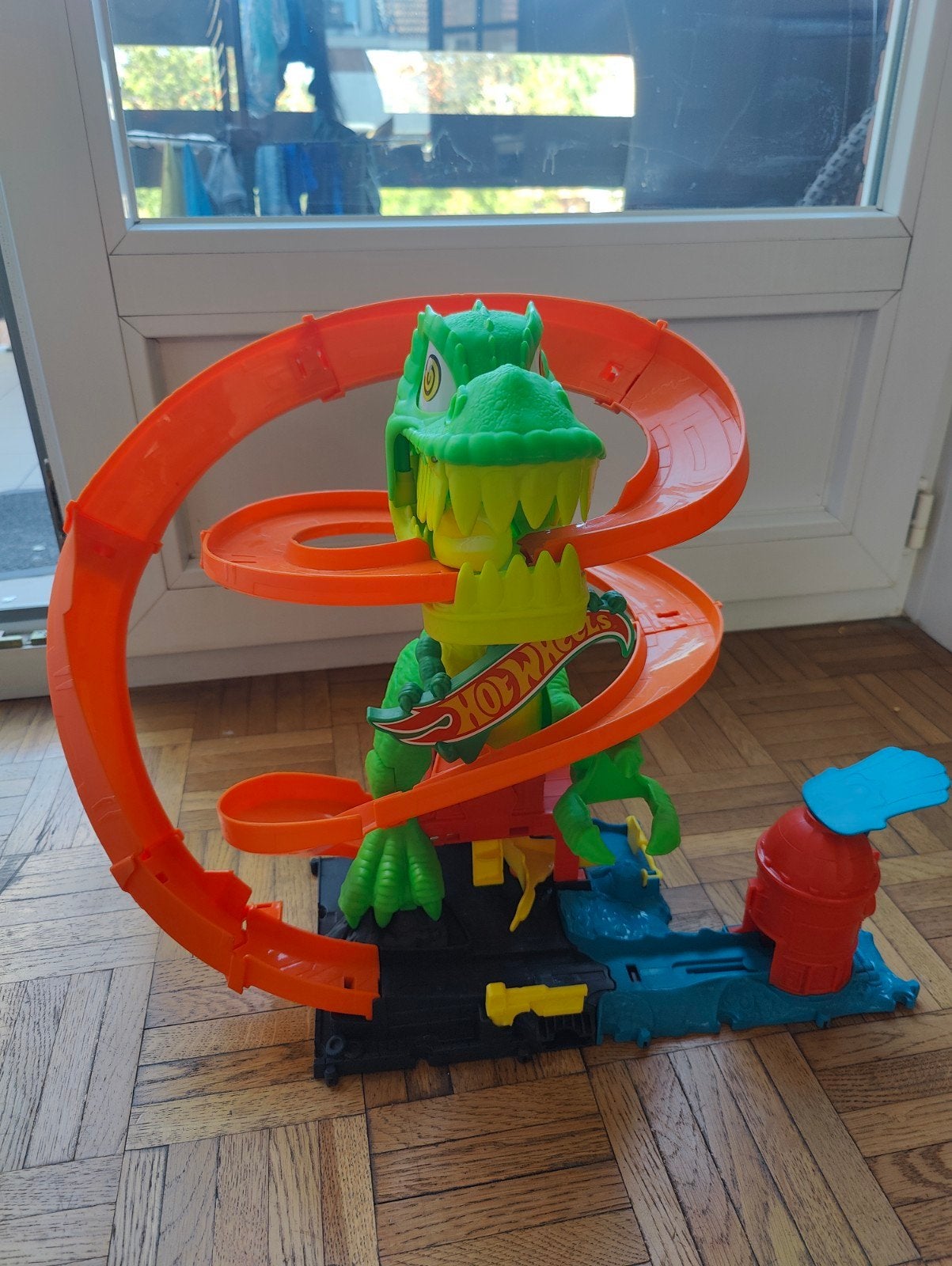 Hot Wheels T-Rex Vuurgevecht, Ophalen, Zelf te bouwen, Zo goed als nieuw, Hot Wheels