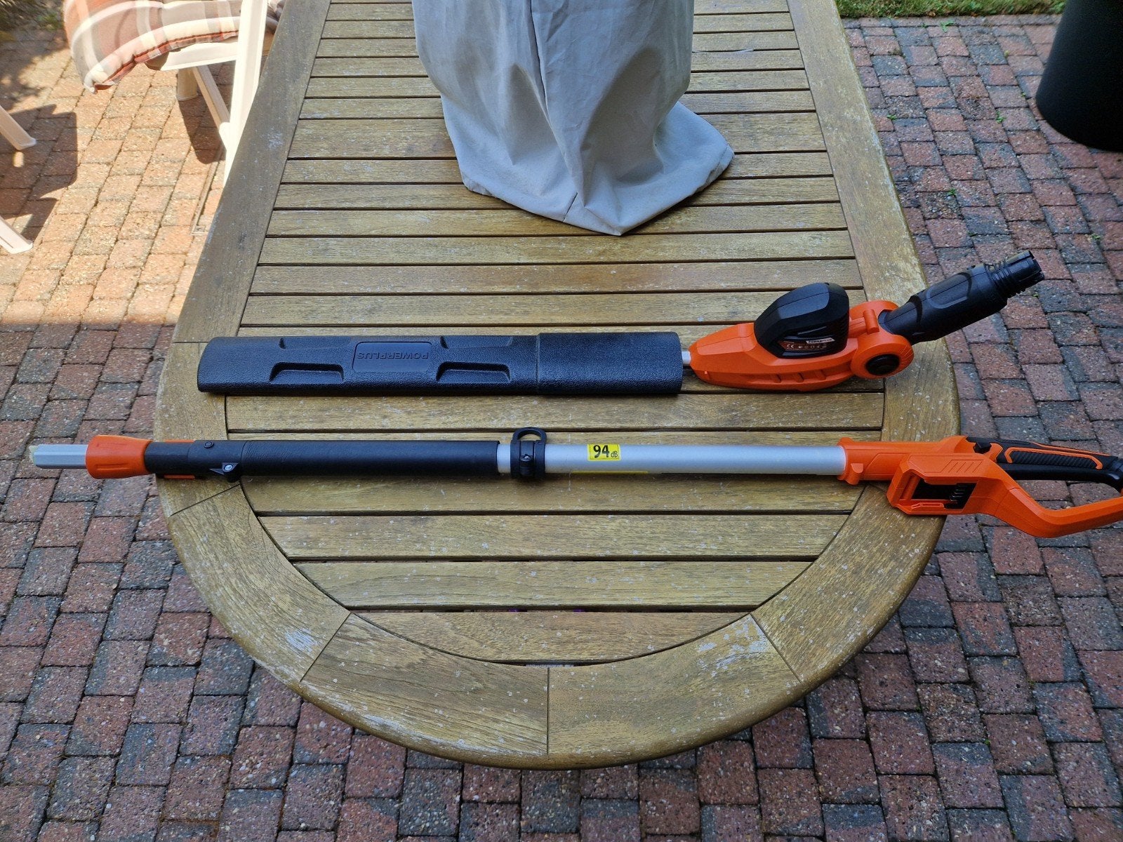 Taille-haie téléscopique PowerPlus DualPower 40V comme neuf, Tuin en Terras, Heggenscharen, Zo goed als nieuw, Accu, Ophalen