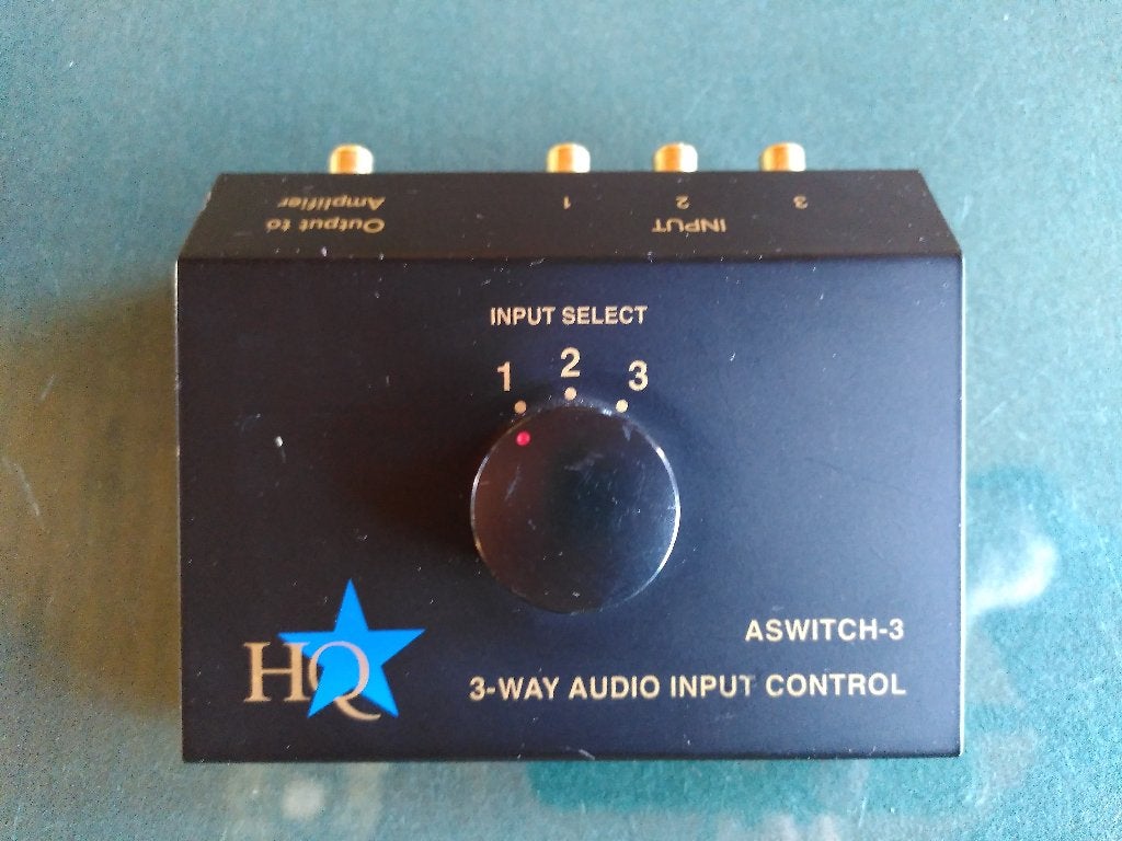 HQ 3-weg stereo input selector, Ophalen, Zo goed als nieuw