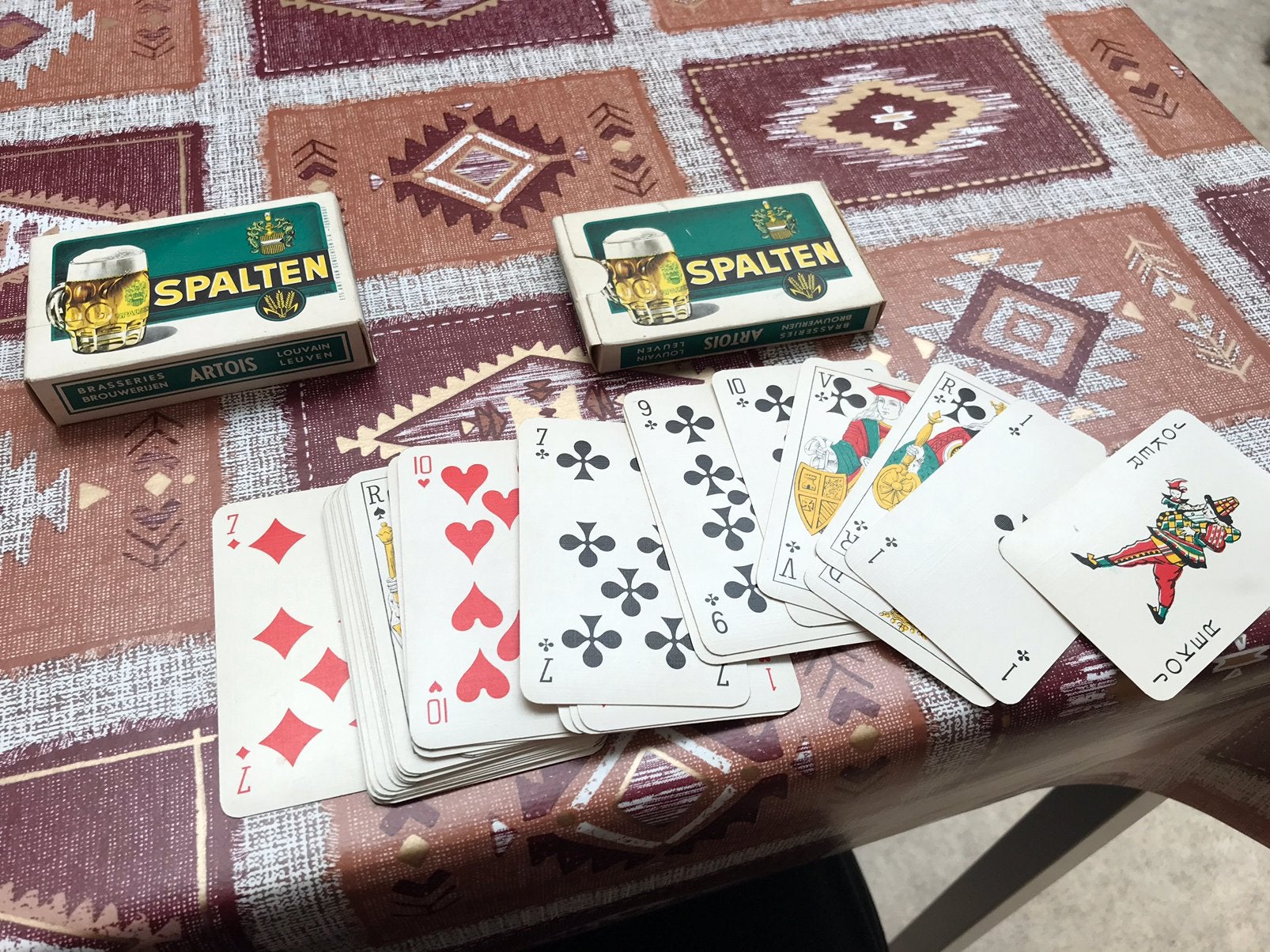 Spalten Artois 2 jeux de cartes à jouer, Enlèvement ou Envoi, Comme neuf