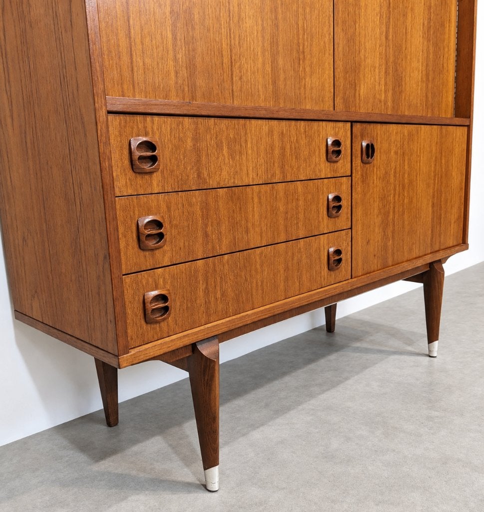 Highboard vintage scandinave en teck – Années 60, Enlèvement, Teck