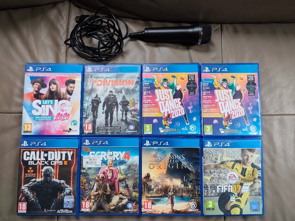 Lot 8 jeux PS4 + micro, Consoles de jeu & Jeux vidéo, Jeux | Sony PlayStation 4, Enlèvement ou Envoi