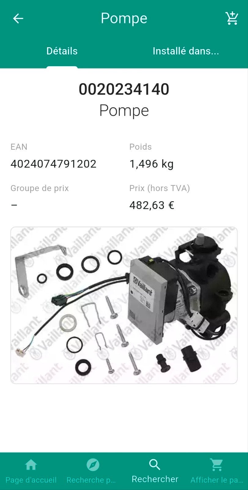 Pompe Vaillant ecoTEC Pro neuve, Collections, Collections Autre, Neuf, Enlèvement