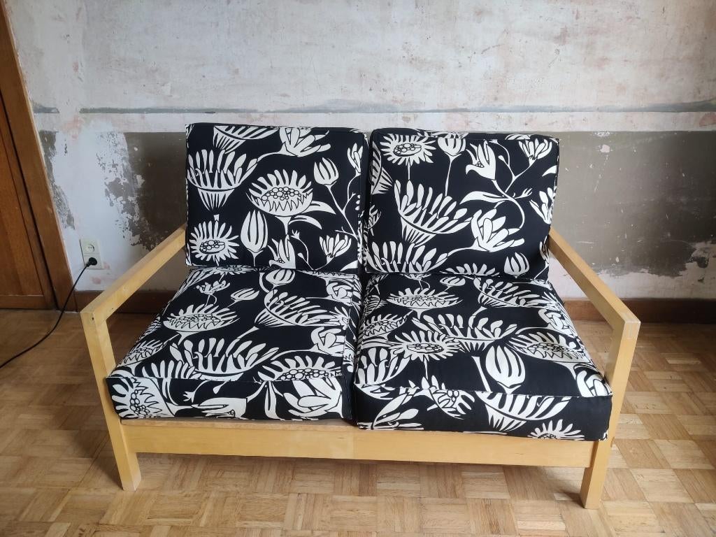 Retro Ikea zetel, Huis en Inrichting, Zetels | Zetels, Zo goed als nieuw, Rechte bank, Tweepersoons, Minder dan 150 cm, 75 tot 100 cm