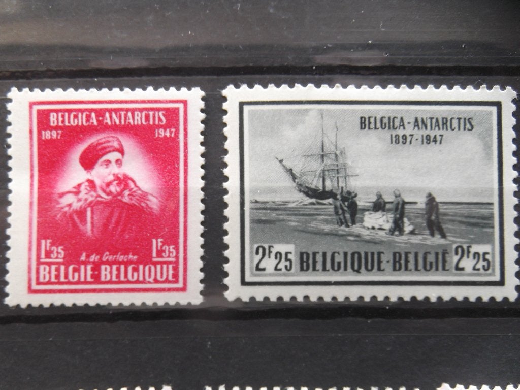 749-750 Antarctica-expeditie 1897 MNH, Postzegels en Munten, Ophalen of Verzenden, Postfris, Orginele gom