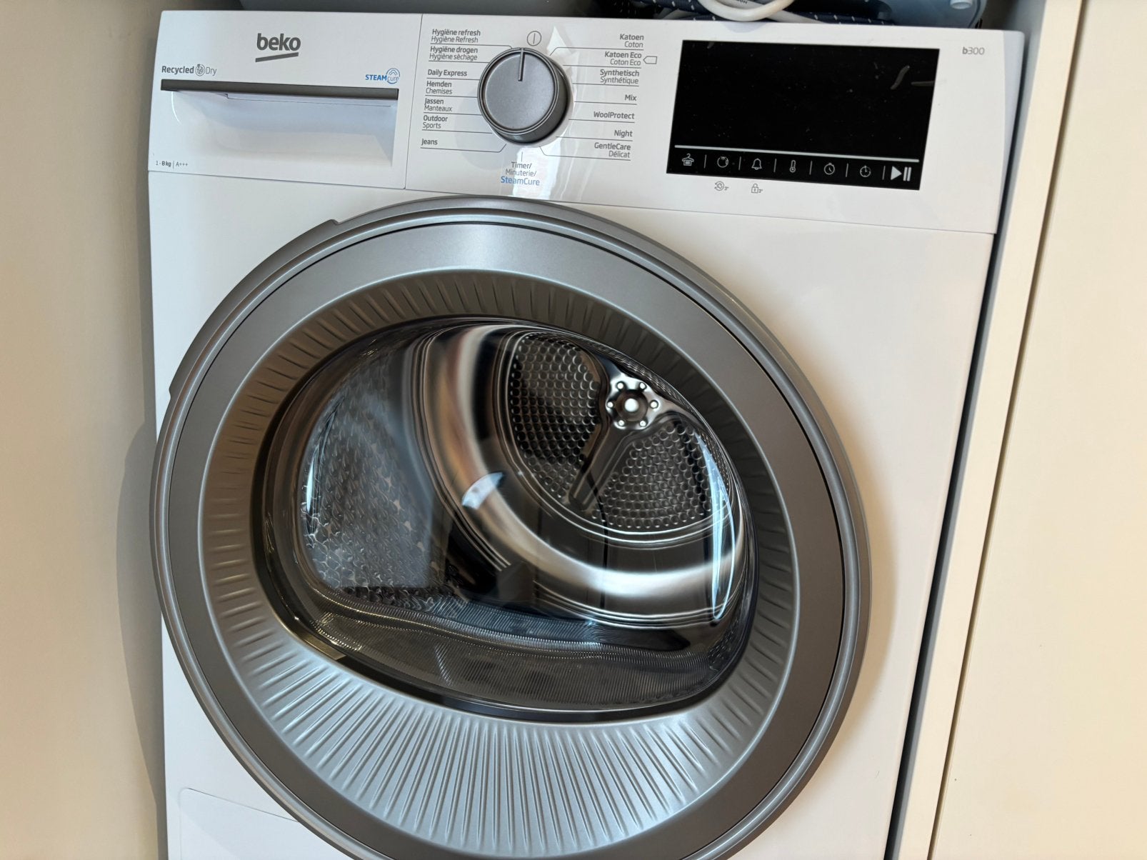 Beko droogkuis 8kg, 6 tot 8 kg, Ophalen, Zo goed als nieuw