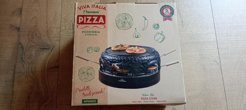 Bestron pizzetteria 4 personen, Elektronische apparatuur, Ophalen, Overige merken, Pizzaoven, Zo goed als nieuw