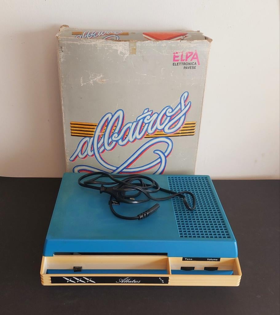 Albatros recordhouder... vintage, Ophalen of Verzenden, Gebruikt, Platenspeler