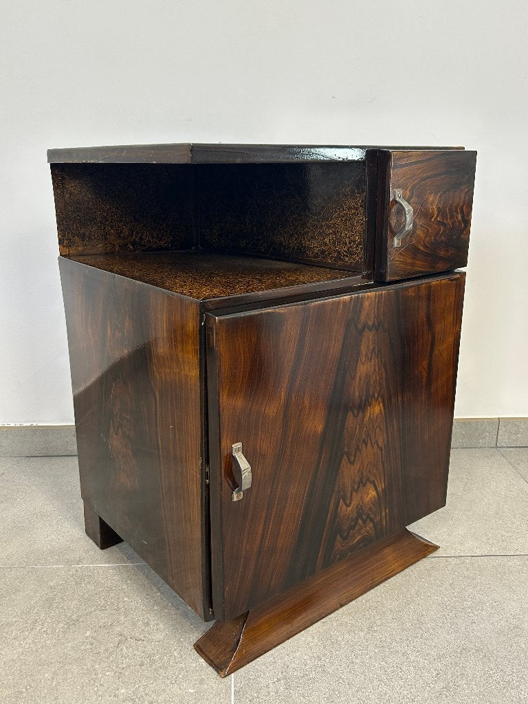 Metalen nachtkastje uit de ART DECO-periode, Antiek en Kunst, Ophalen