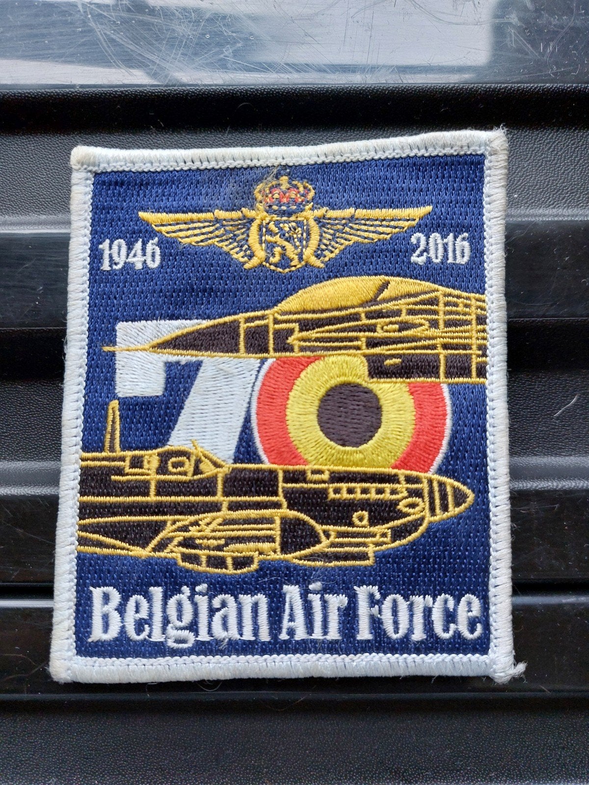Patch Belgian Air Force 70 years, Verzamelen, Militaria | Algemeen, Verzenden, Luchtmacht, Embleem of Badge