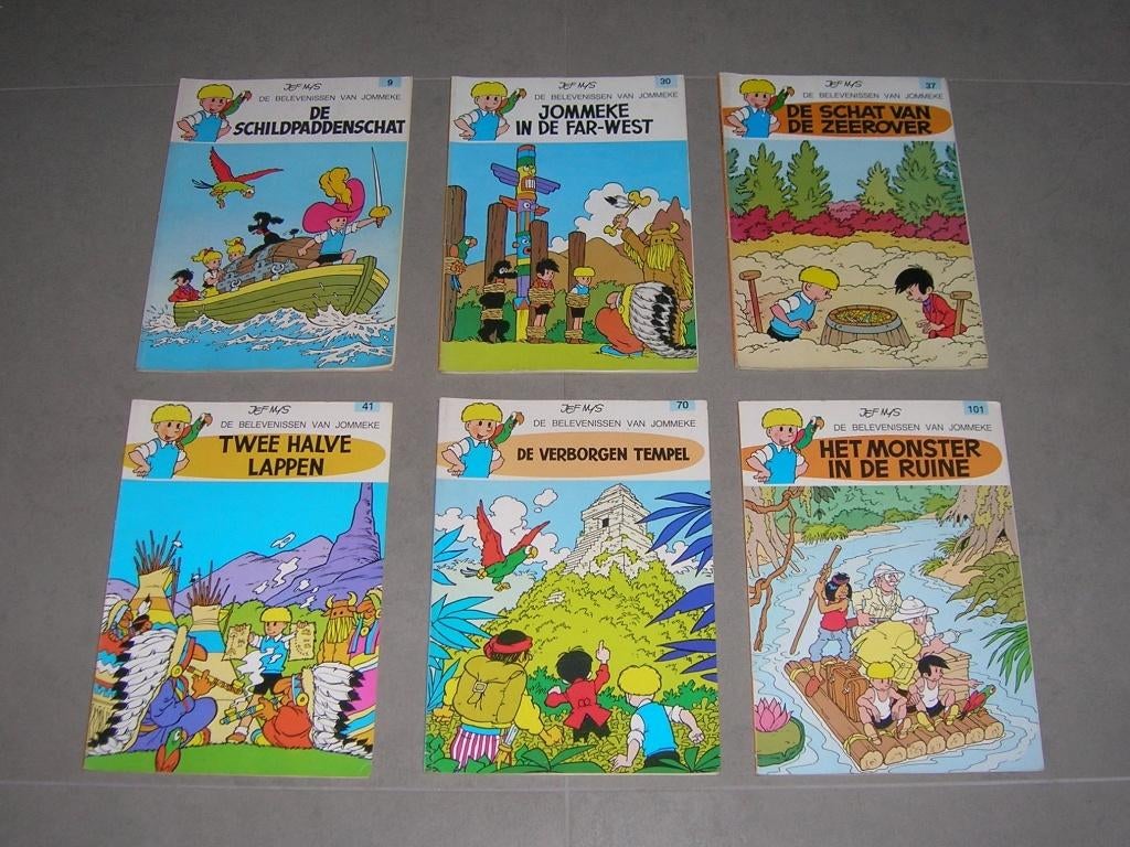 Stripverhalen De belevenissen van Jommeke, Boeken, Stripverhalen, Meerdere stripboeken, Ophalen, Gelezen, Jef Mys