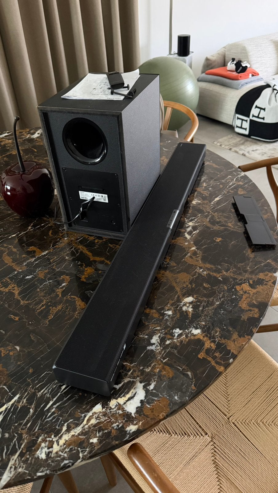 Samsung Soundbar + Subwoofer, Audio, Tv en Foto, Ophalen, Zo goed als nieuw