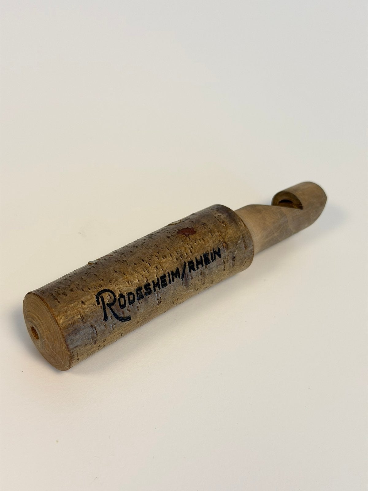 Sifflet à oiseaux vintage en bois Rüdesheim Rhein 14cm flûte, Enlèvement ou Envoi
