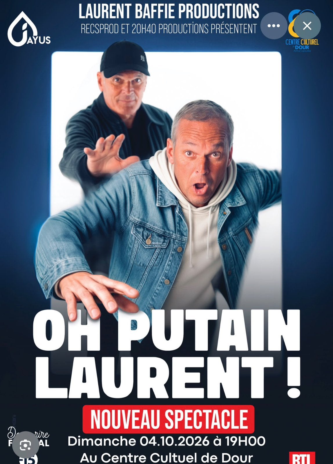 Spectacle Laurent, Baffie, Deux personnes