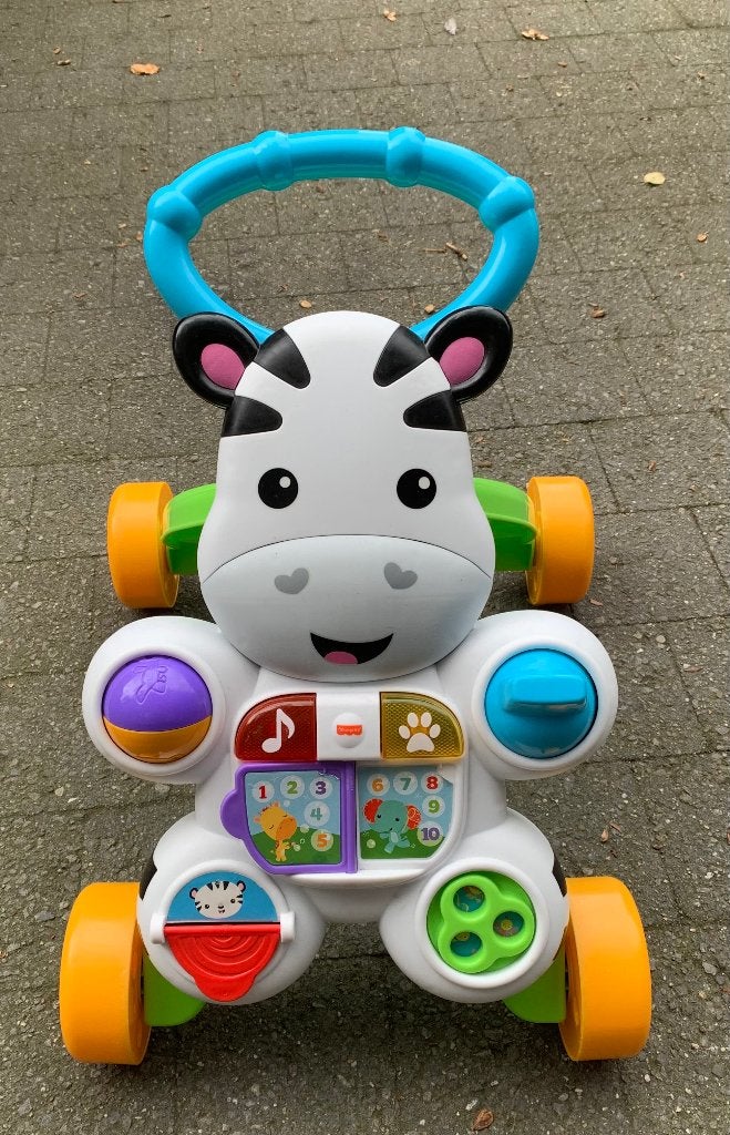 Fisher-Price loopwagen te koop!, Ophalen, Zo goed als nieuw, Duw- of Trekspeelgoed, Met licht
