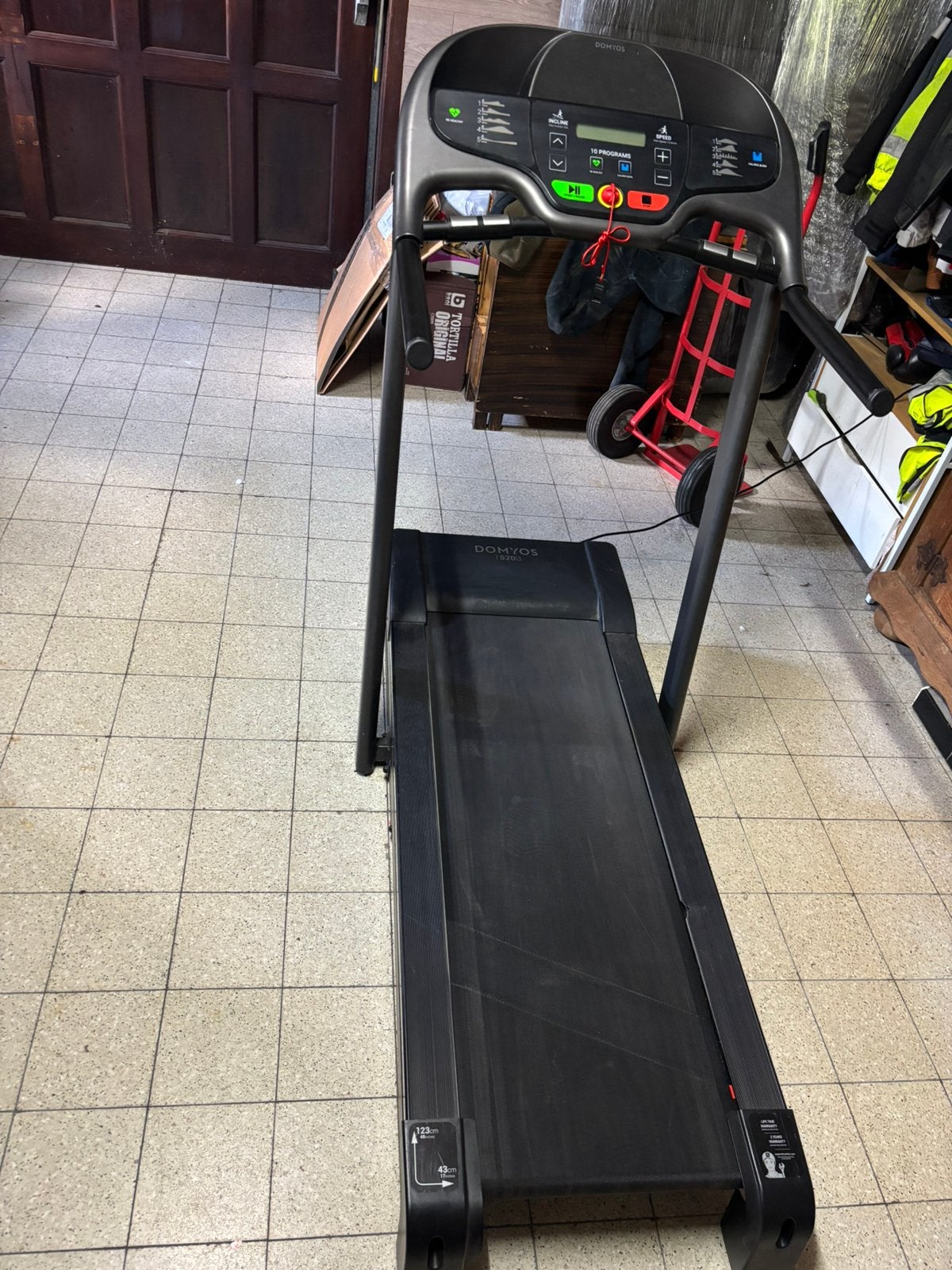 Tapis de course, Enlèvement, Comme neuf