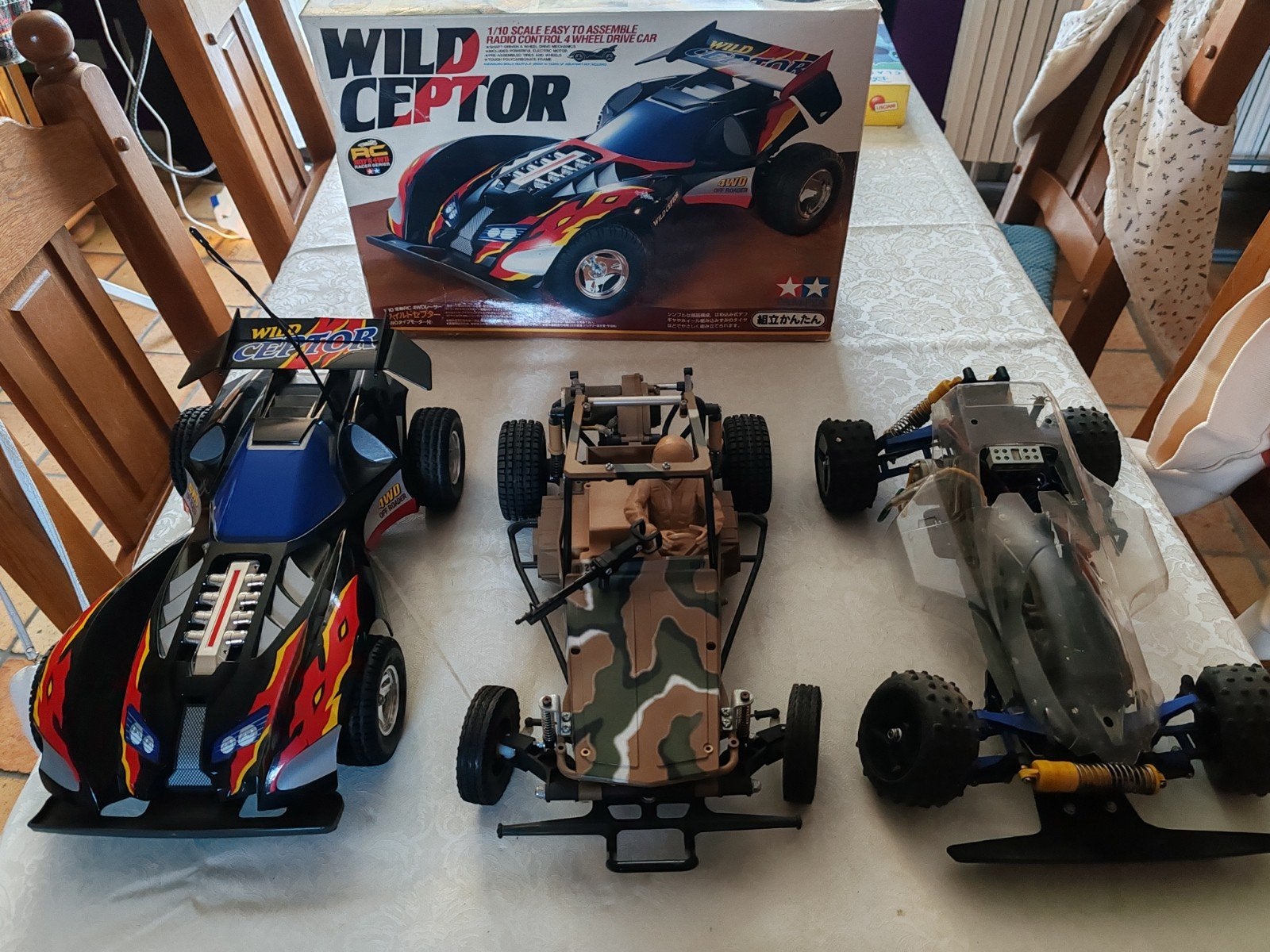 lot de 3 rc tamiya d epoque, Enlèvement