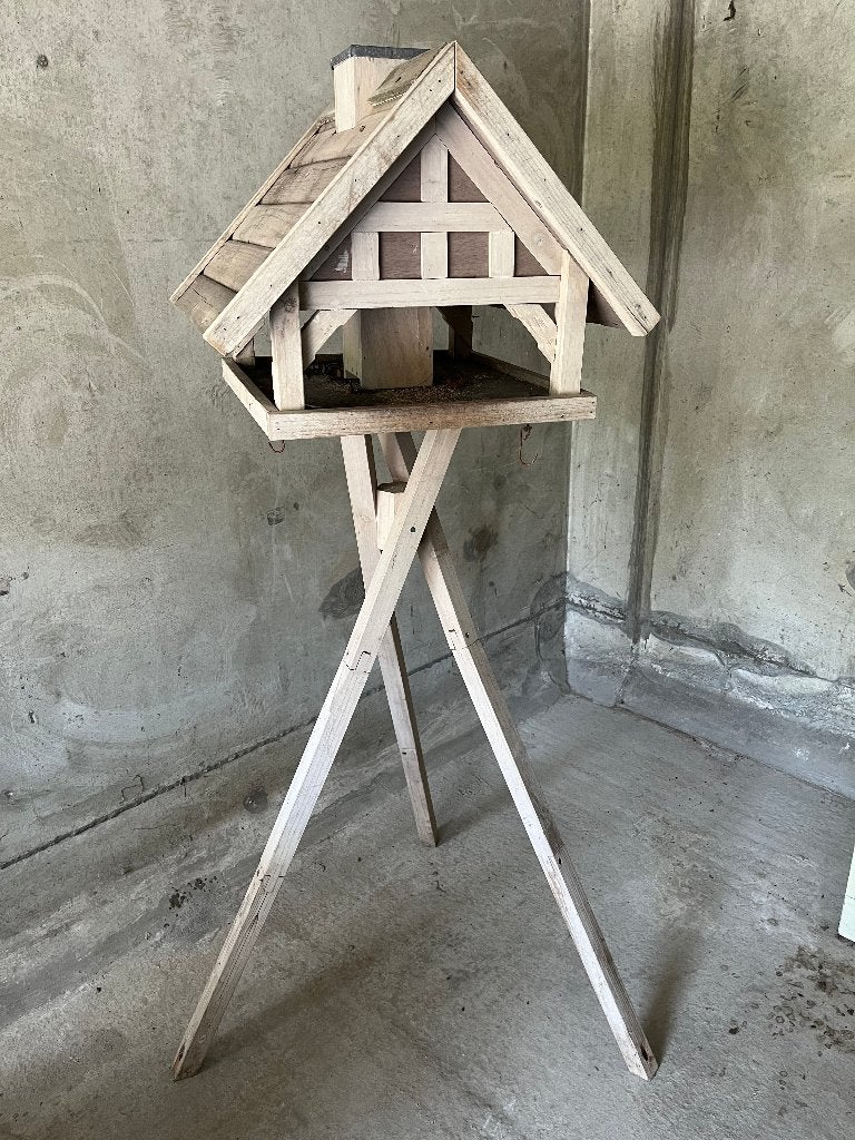 Houten vogelhuisje (150 cm hoog), Ophalen, Gebruikt