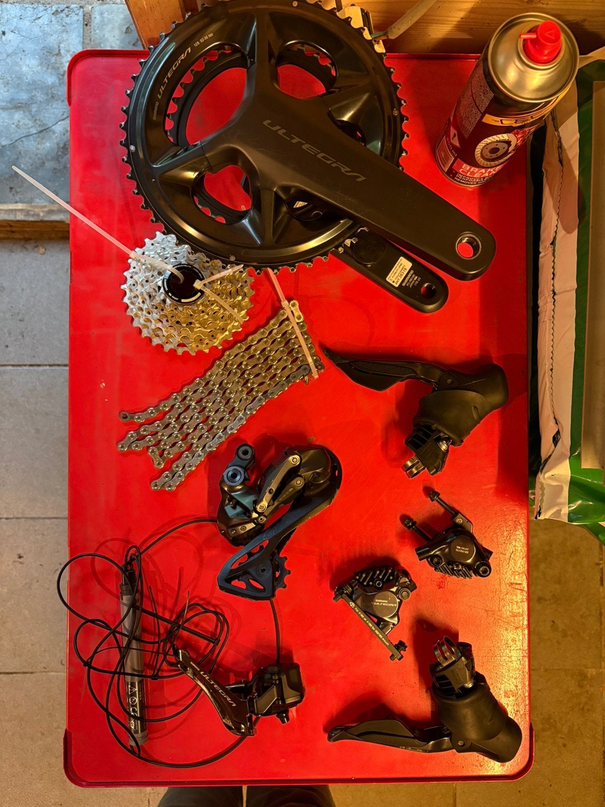 Ultegra R8100 DI2 + powermeter, Fietsen en Brommers, Fietsonderdelen, Ophalen of Verzenden