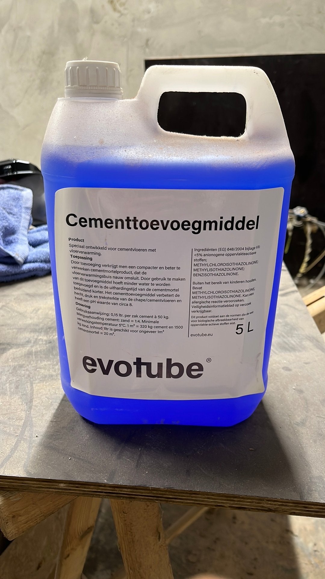 Cementtoevoegmiddel, Ophalen, Nieuw