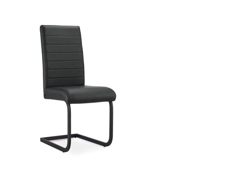 Chaises de table à manger, noires, 8pc, Maison & Meubles, Chaises, Synthétique, Comme neuf, Enlèvement, Cinq, Six Chaises ou plus