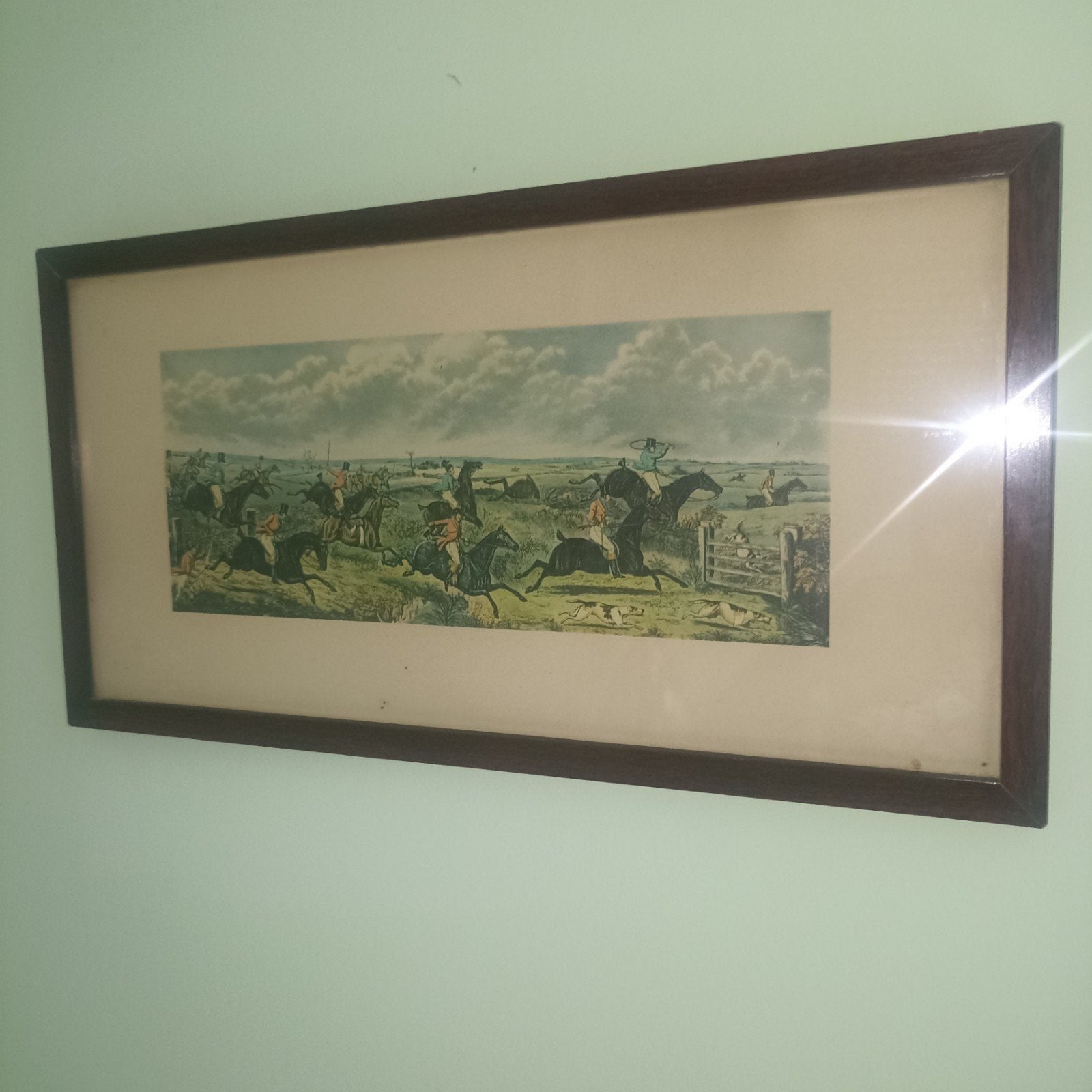 Photo de chasse anglaise ancienne — « Les dix premières minu, Enlèvement ou Envoi, Lithographie