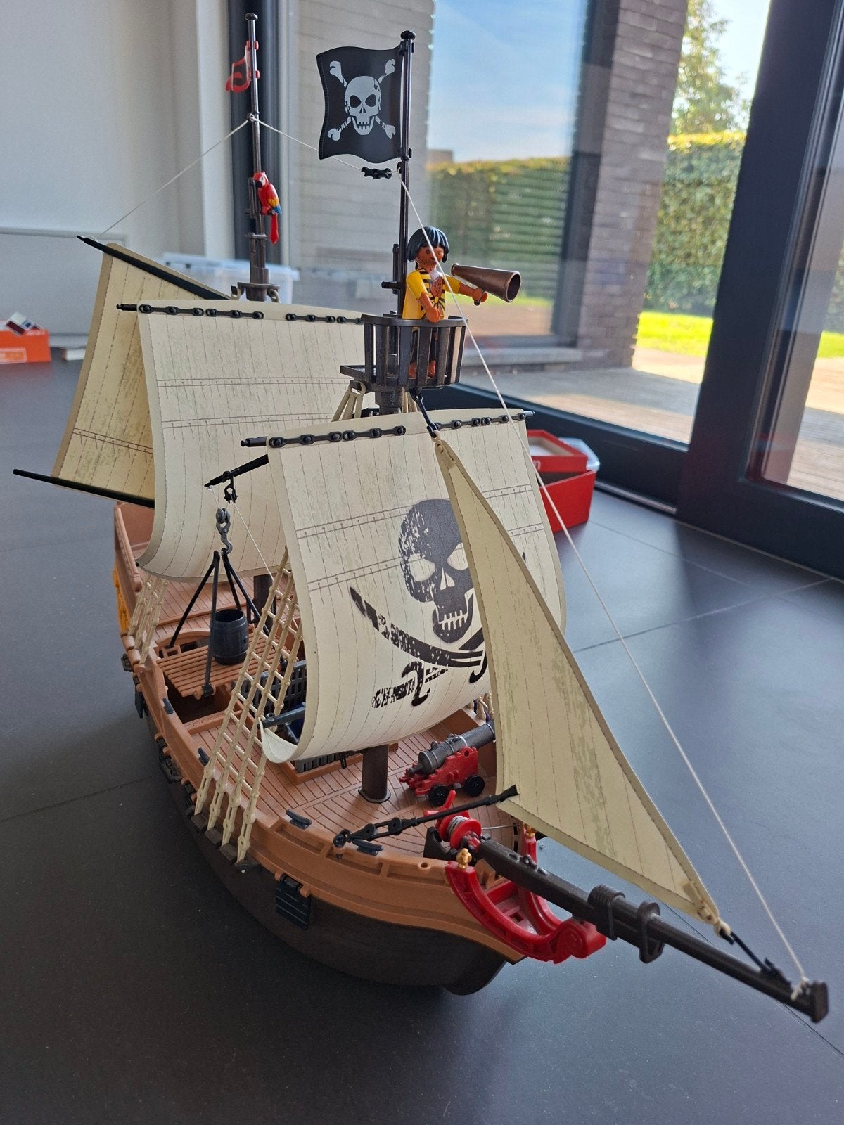 Playmobil 5135 Piratenschip en 6682 Piratenvlot, Kinderen en Baby's, Ophalen, Pirates, Gebruikt, Complete set