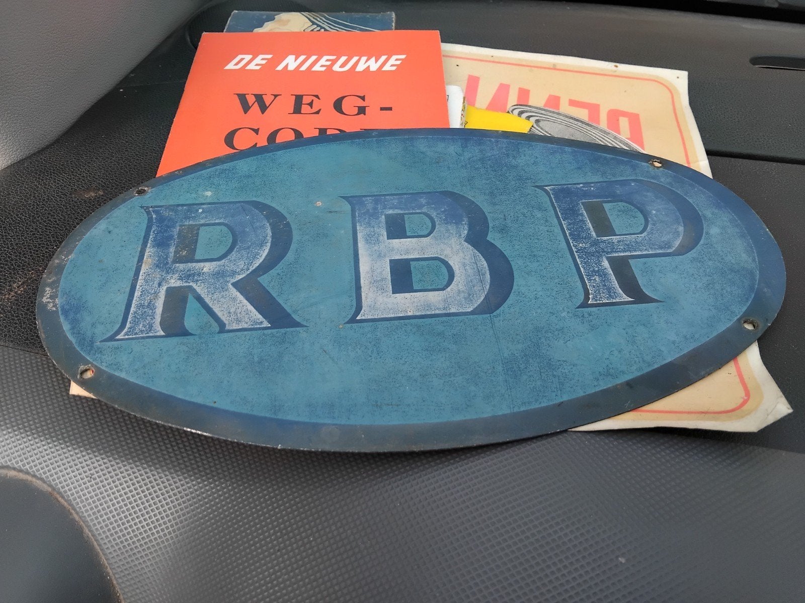 Panneau publicitaire en étain RBP, Enlèvement ou Envoi