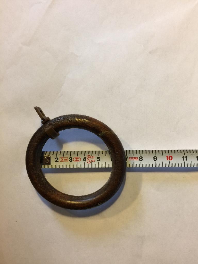 houten ringen voor gordijn, Maison & Meubles, Ameublement | Rideaux & Stores à lamelles, Enlèvement, Utilisé, Brun