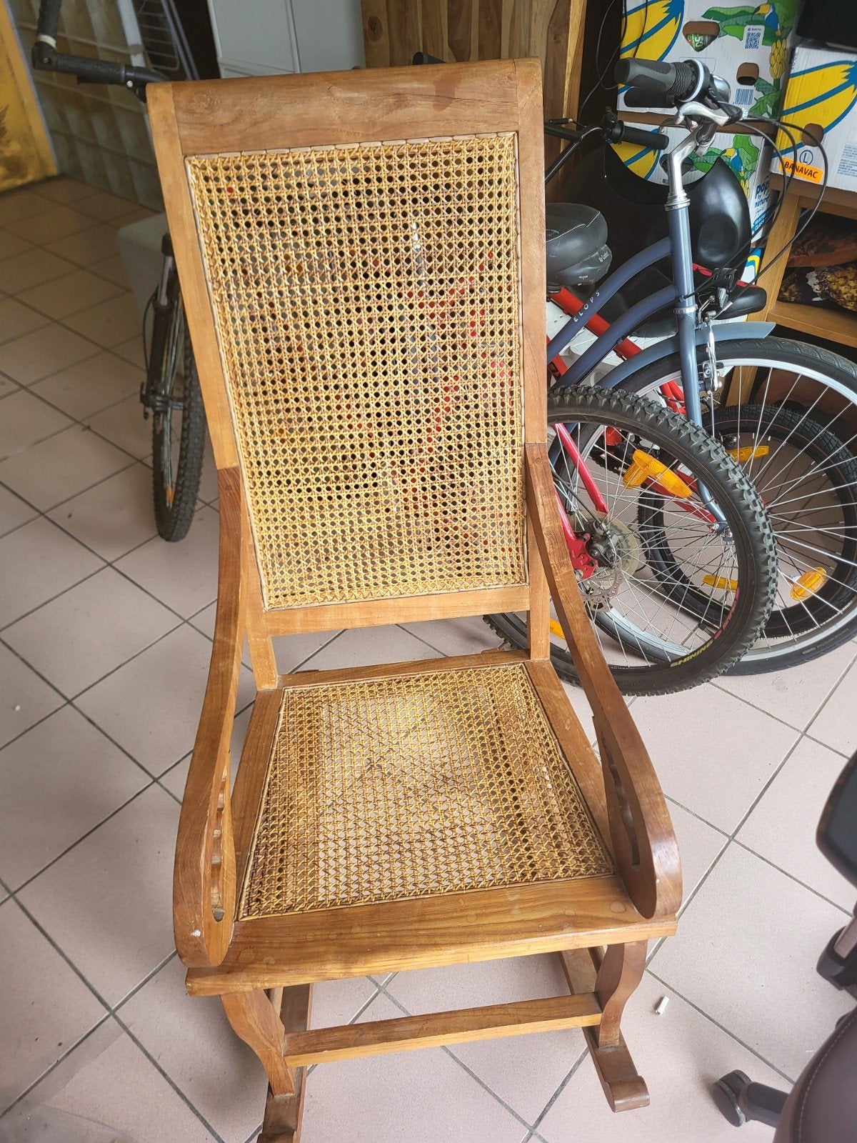 Rocking chair chaise vintage, Maison & Meubles, Enlèvement