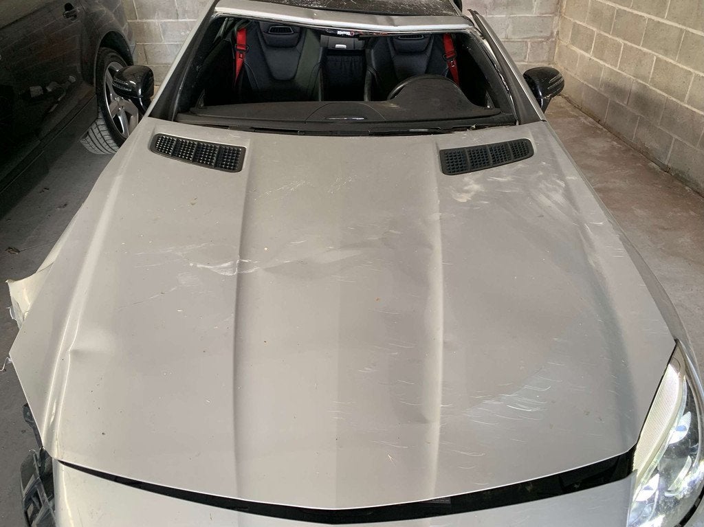 Mercedes-Benz SLC 180 ACCIDENTÉE / MOTEUR DÉMARRE / NON D, Cuir, Argent ou Gris, Achat, Boîte manuelle