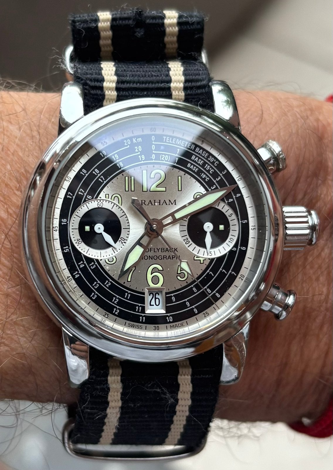 Graham Aeroflyback Chronograph Automatique, Enlèvement, Comme neuf