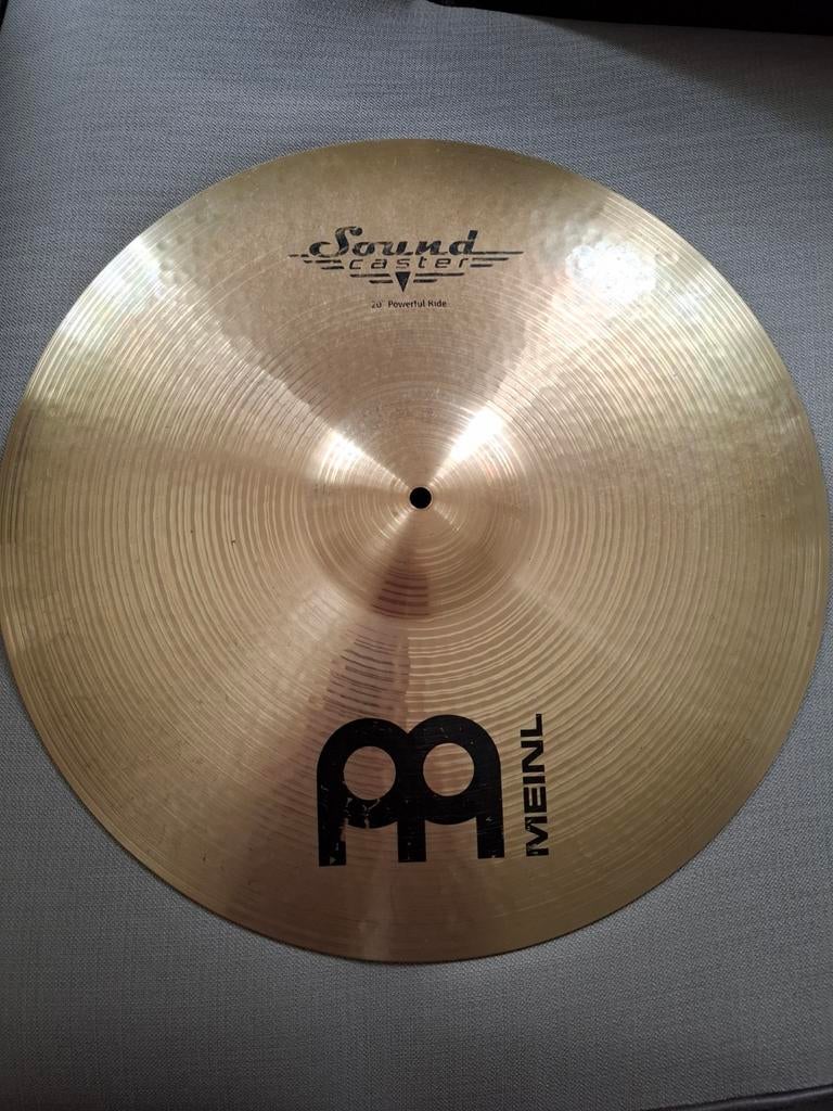 Meinl soundcaster 20 inch powerful ride voor uw drumstel, Ophalen of Verzenden, Zo goed als nieuw