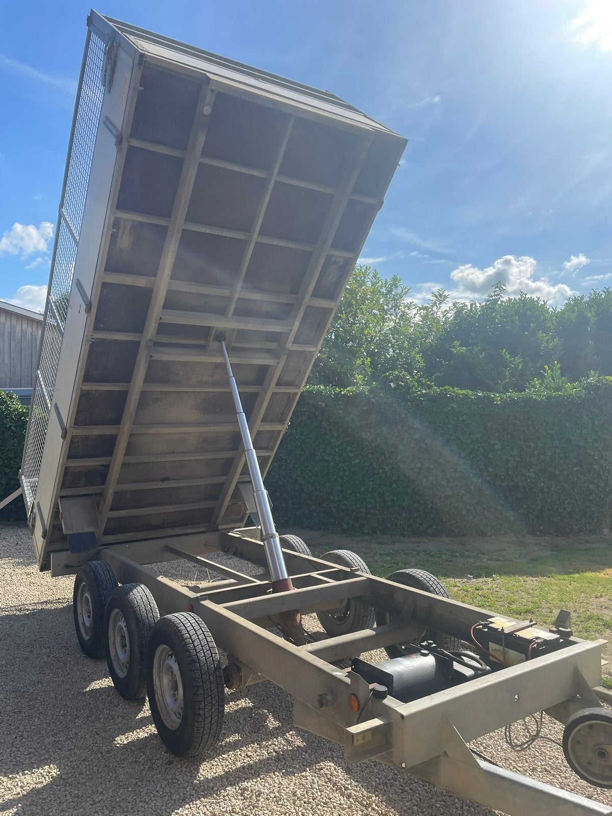 Electrische Kipper, 3 asser aanhangwagen, 6 traps, Enlèvement, Utilisé