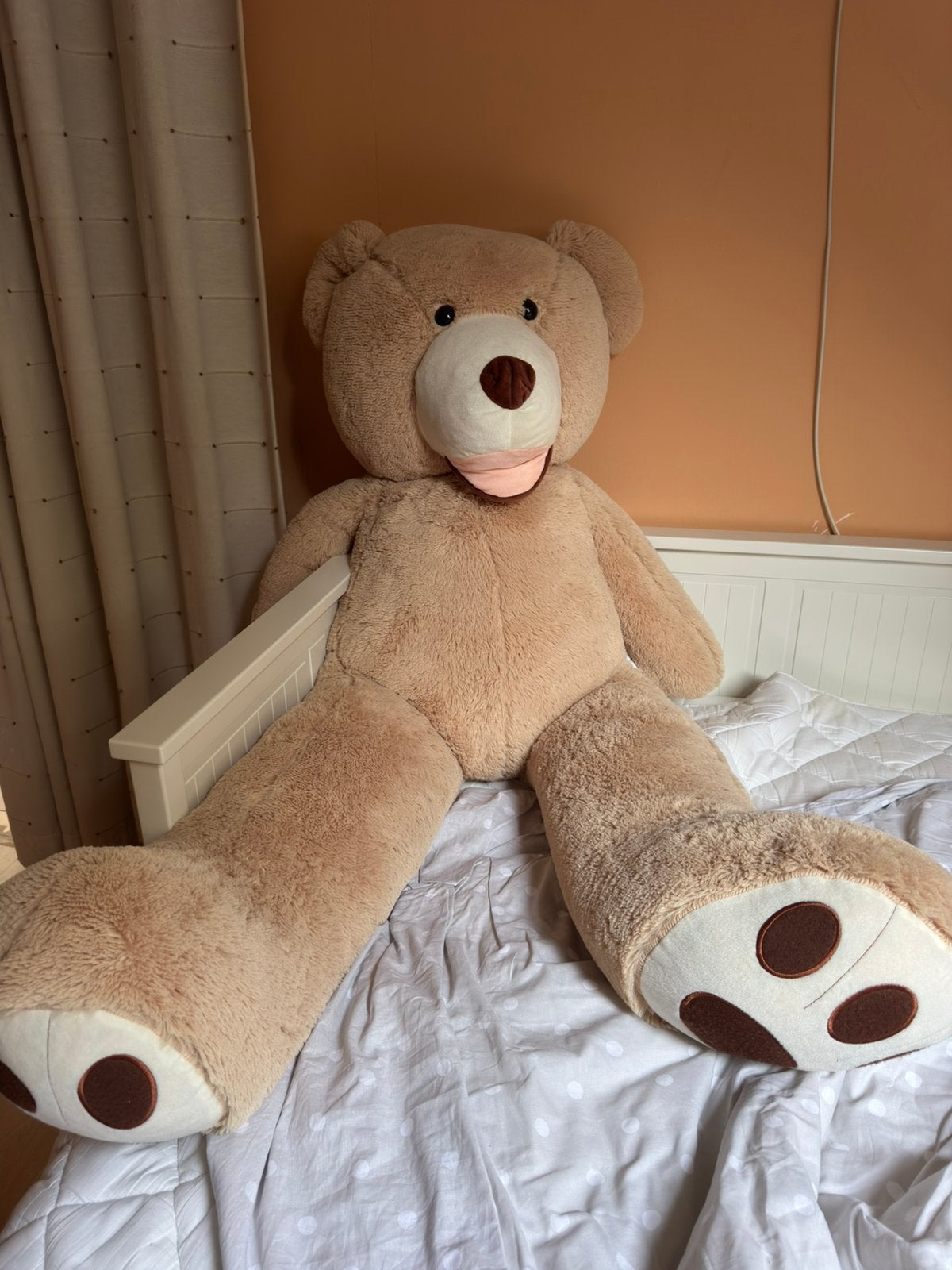 Grote knuffelbeer (+/- 200cm), Autres marques, Grand (plus de 80 cm), Comme neuf, Enlèvement