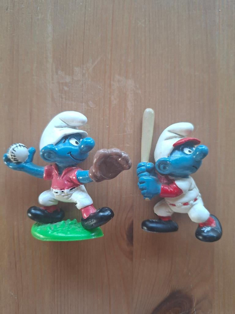 Smurfen baseball 20166 + 20129 aan 22€, Ophalen of Verzenden