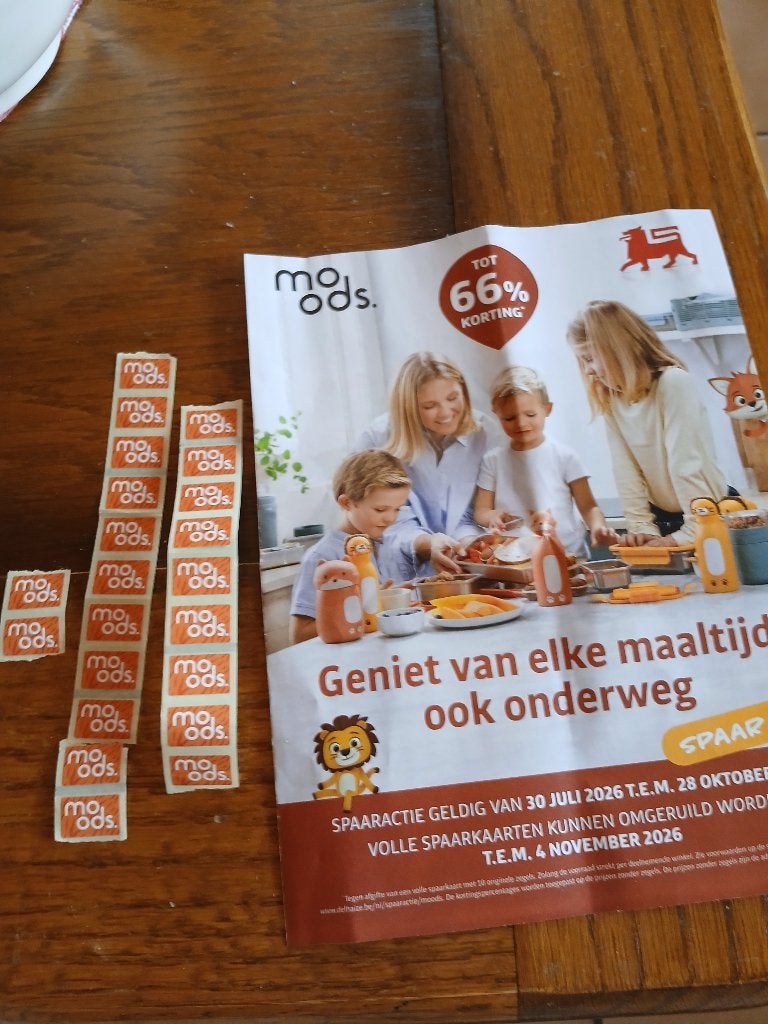22 stempels van Moods Delhaize (4/11/2026), Ophalen of Verzenden