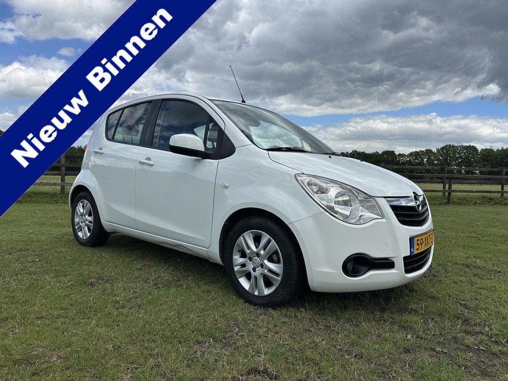 Opel Agila 1.0 Edition Airco BJ 2012 Elektrische ramen, Auto's, Opel, Voorwielaandrijving, Euro 5, Stof, Zwart