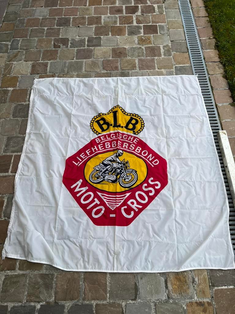 BLB oude vlag motorcross, Enlèvement ou Envoi, Comme neuf