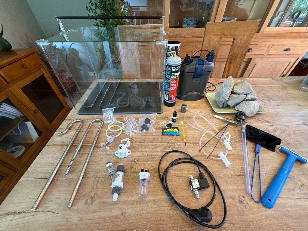 Dennerle nano tank aquarium 70 liter - conditie als nieuw, Dennerle, Zo goed als nieuw, Leeg aquarium, Ophalen