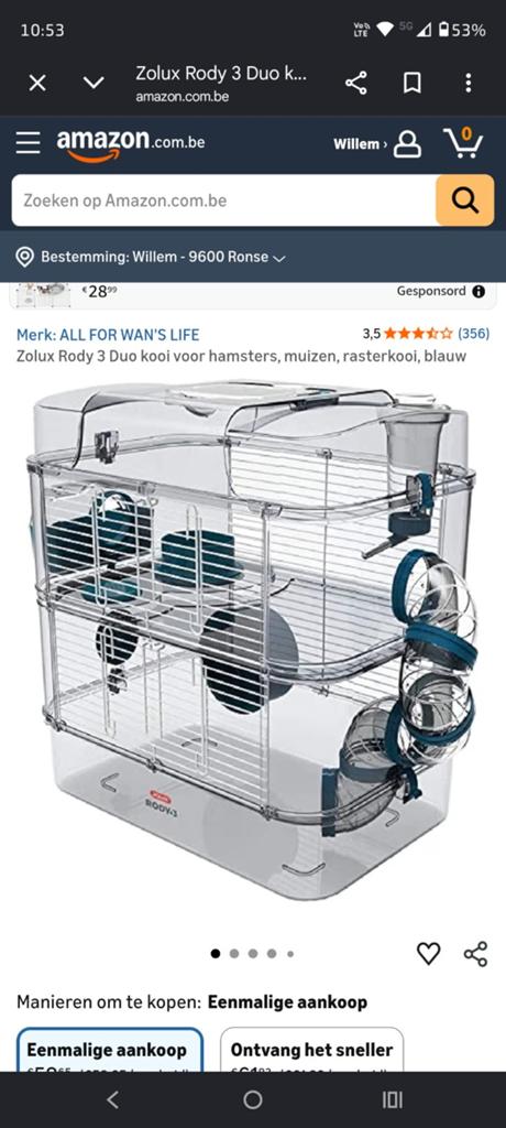 Cage à hamster avec plancher, Enlèvement