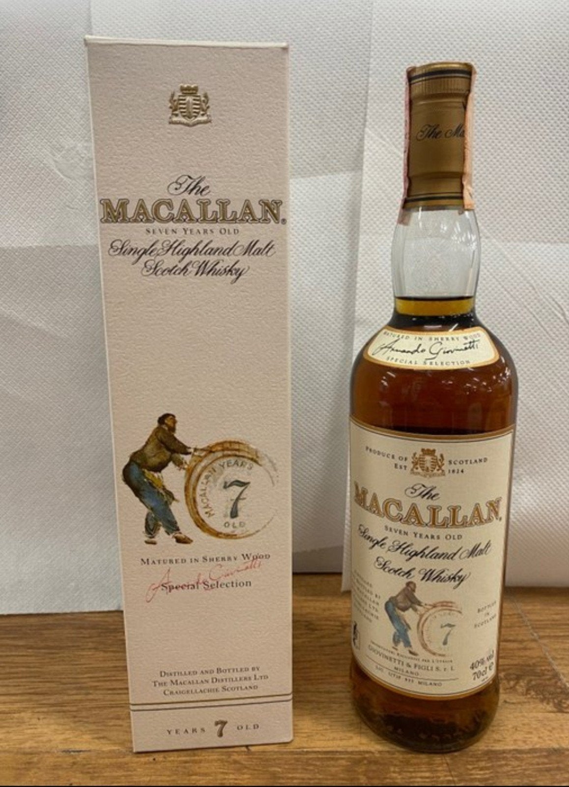 Macallan 7 ans Armando 1990, Collections, Enlèvement ou Envoi