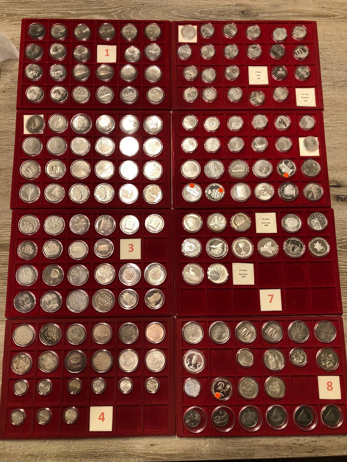 Uitgebreide set zilveren munten Israël, Ophalen, Zilver