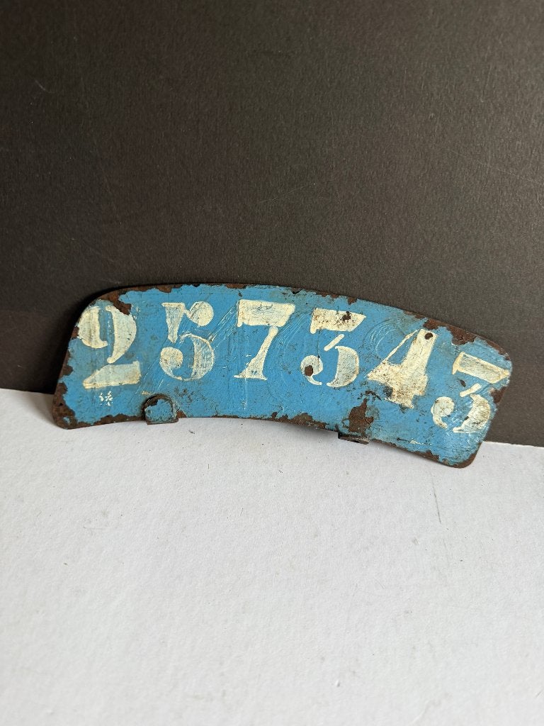 oud kentekenplaat moto, Antiek en Kunst, Ophalen of Verzenden