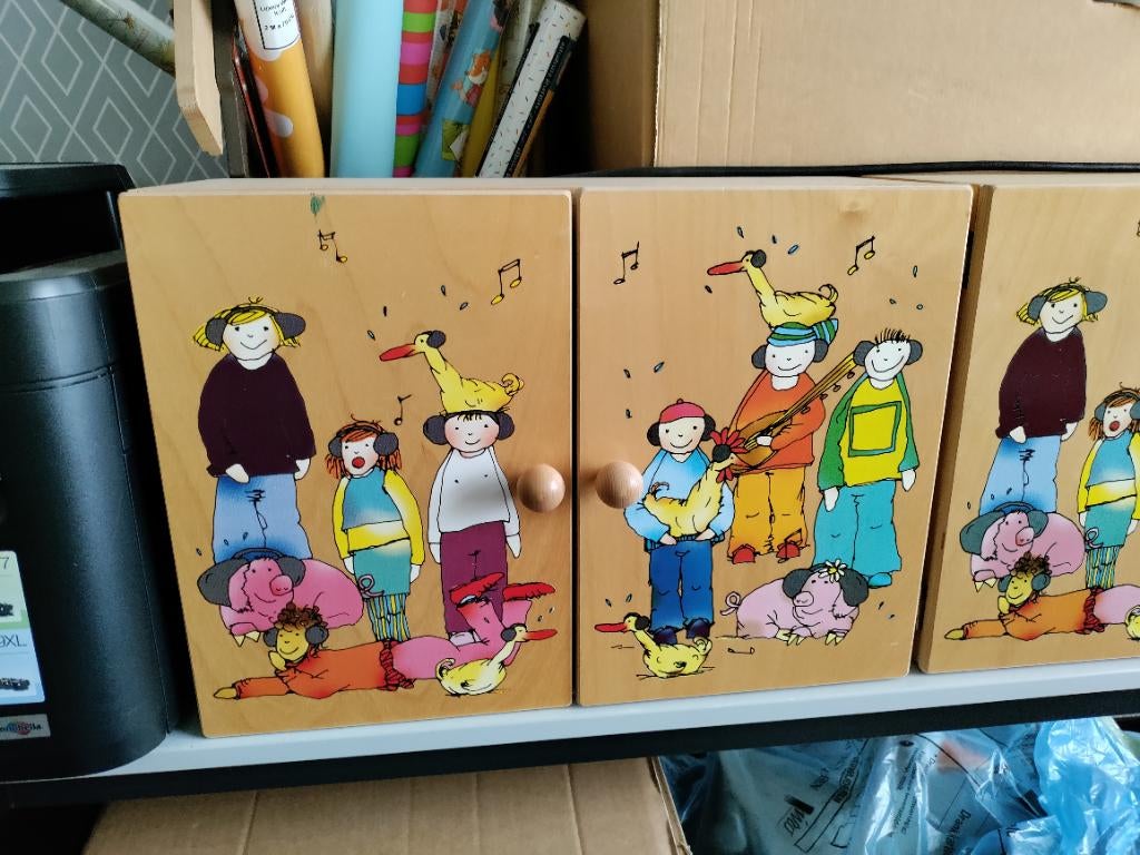 Houten kastjes janbibejan, Ophalen, Zo goed als nieuw, Meubelstuk of Keukentje