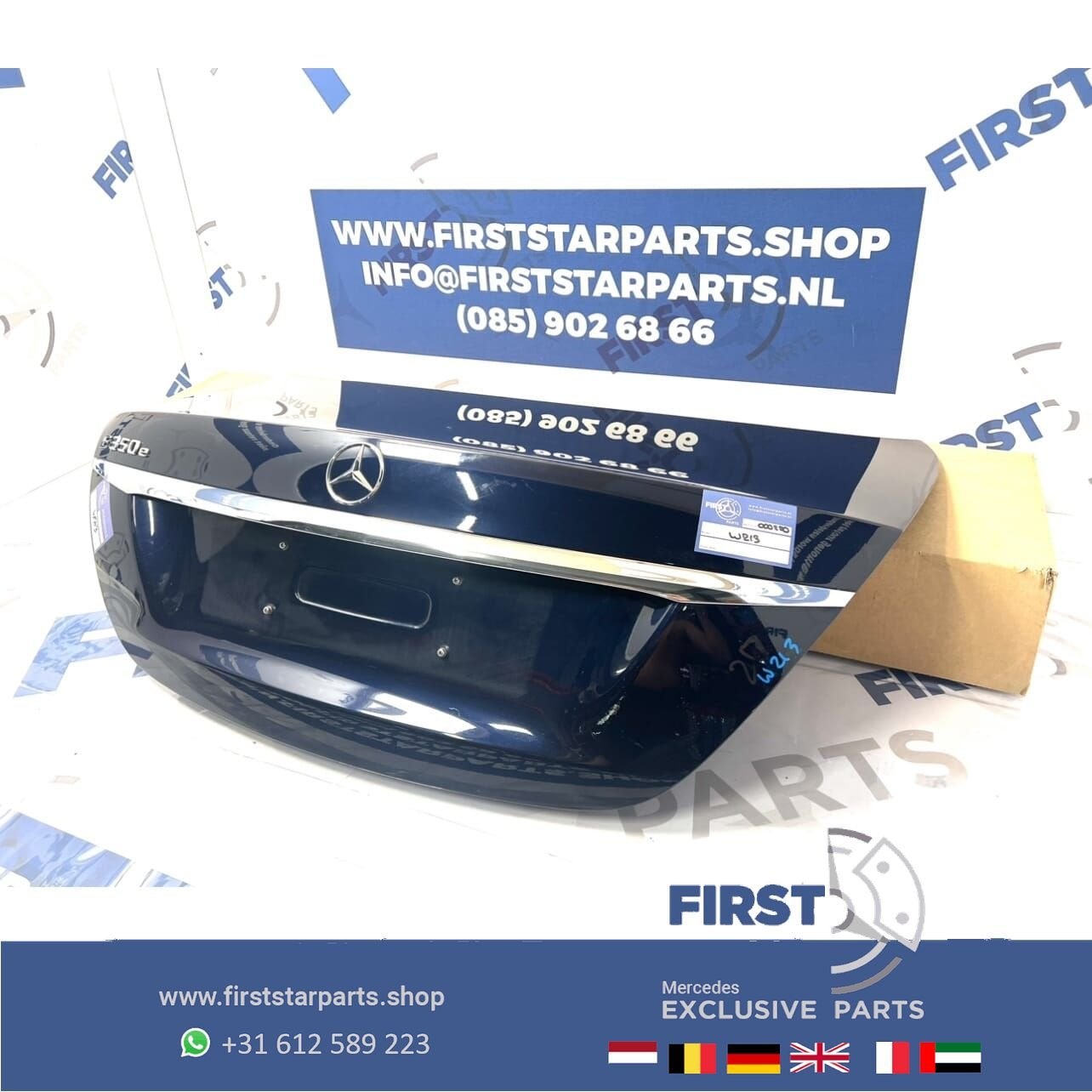 W213 E KLASSE ACHTERKLEP COMPLETE KOFFERKLEP KOFFERBAK origi, Auto-onderdelen, Gebruikt, Ophalen of Verzenden, Achter, -