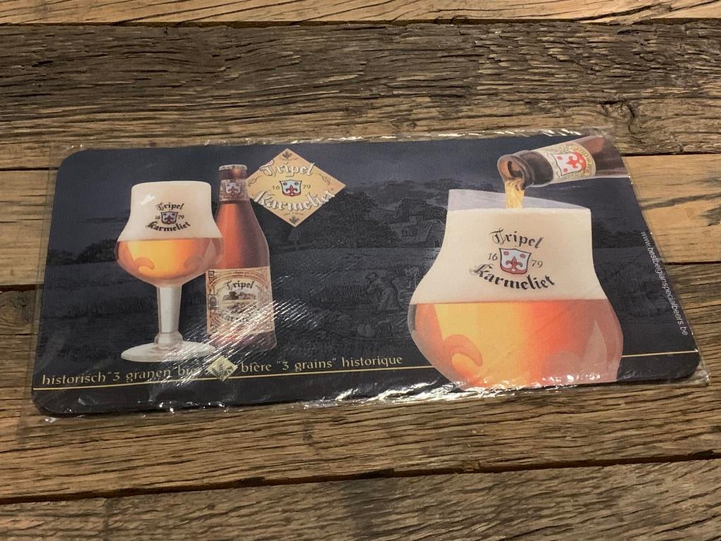Nieuw - Barmat Tripel Karmeliet - Belgian beer - man cave, Verzamelen, Ophalen of Verzenden, Zo goed als nieuw