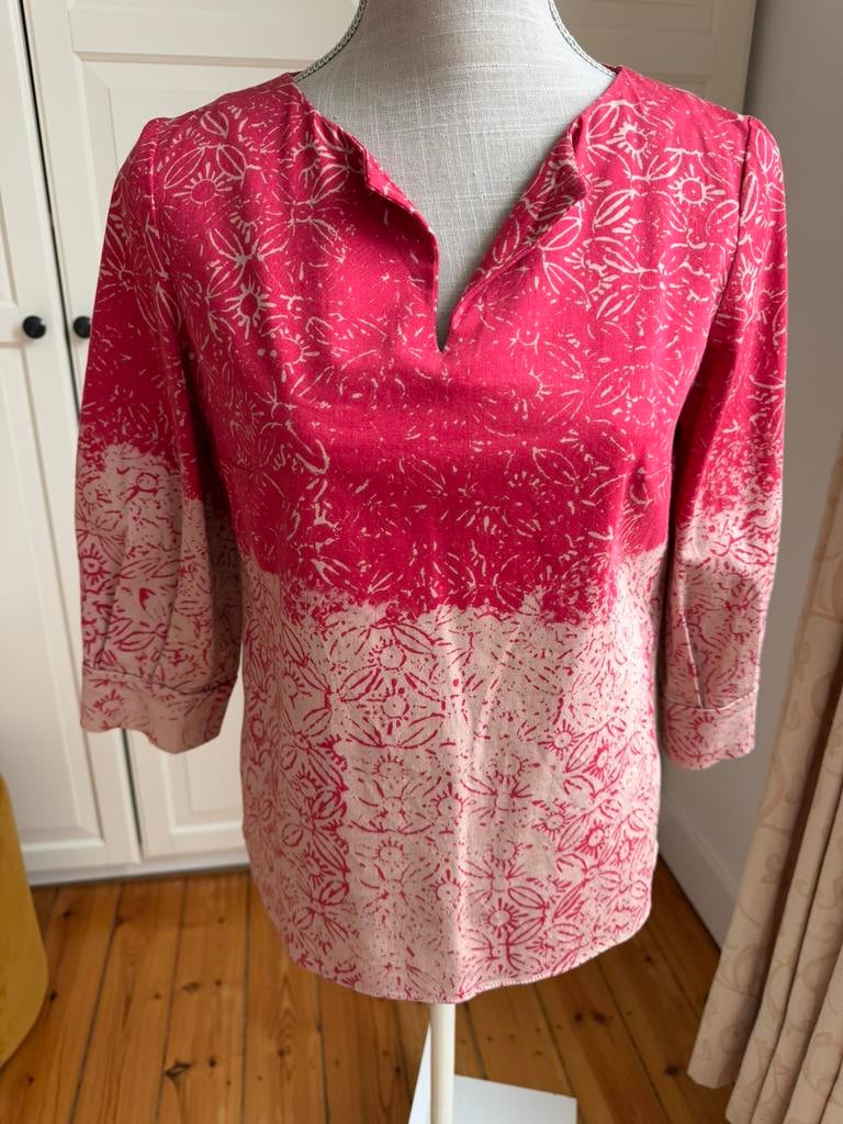 NATAN - S/36 - BLOUSE rouge avec beige, Enlèvement ou Envoi, Porté